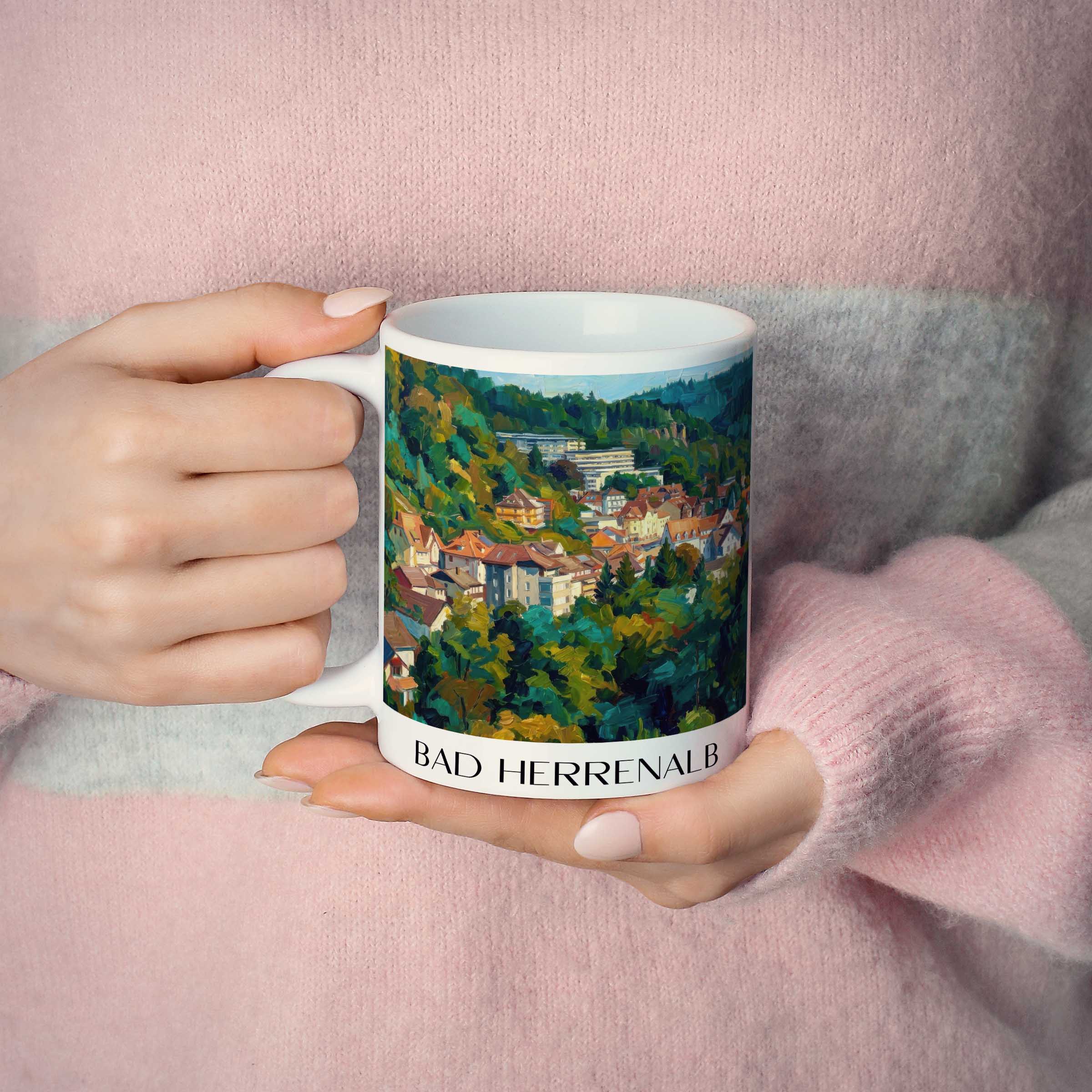 bad-herrenalb-baden-württemberg-deutschland-kaffeebecher-oil-painting-oelgemaelde
