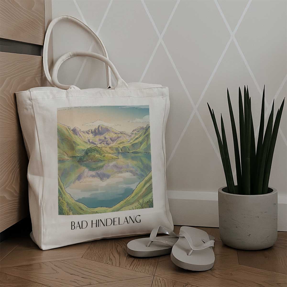 bad-hindelang-oberallgäu-deutschland-einkaufstasche-aquarell