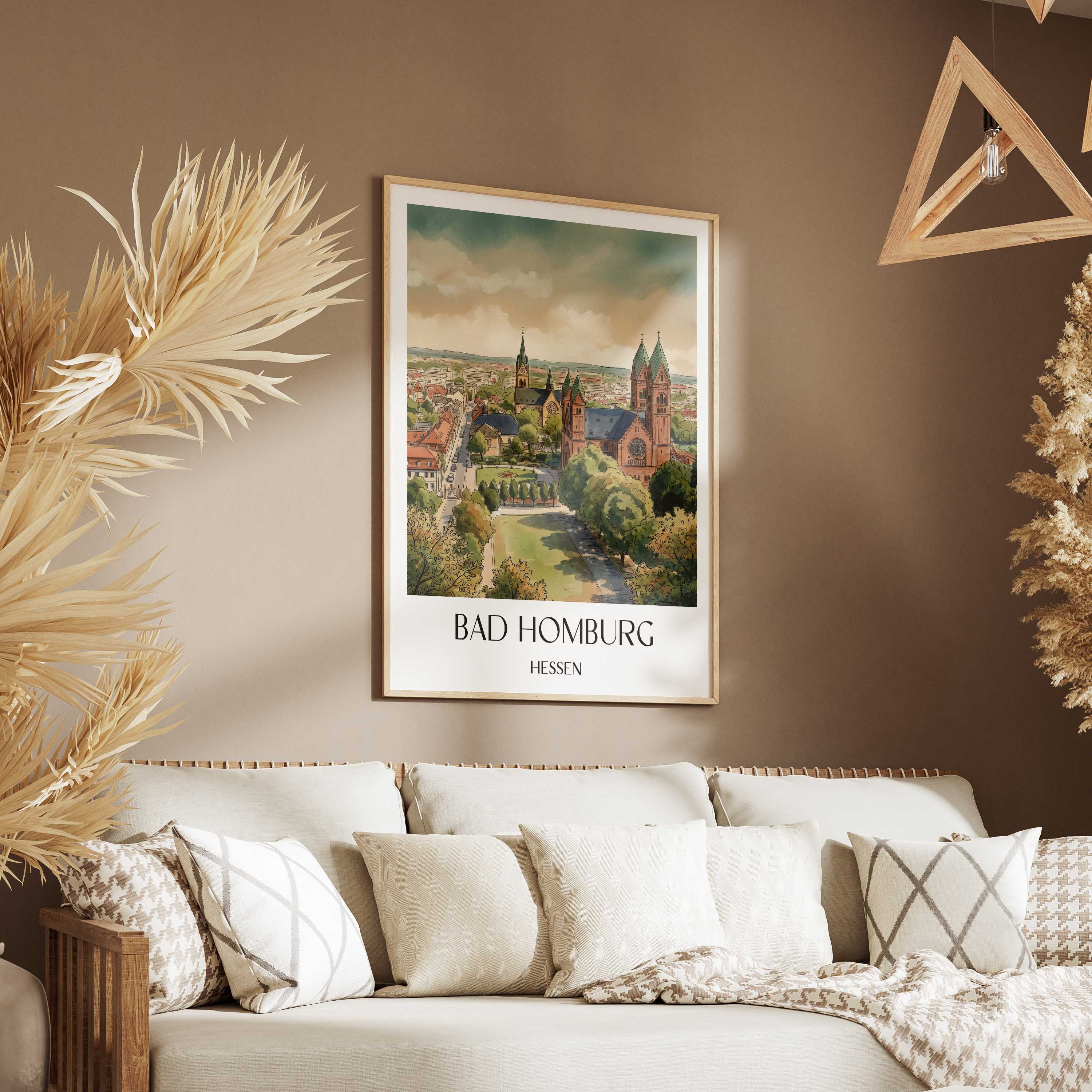 bad-homburg-hessen-deutschland-poster-aquarell