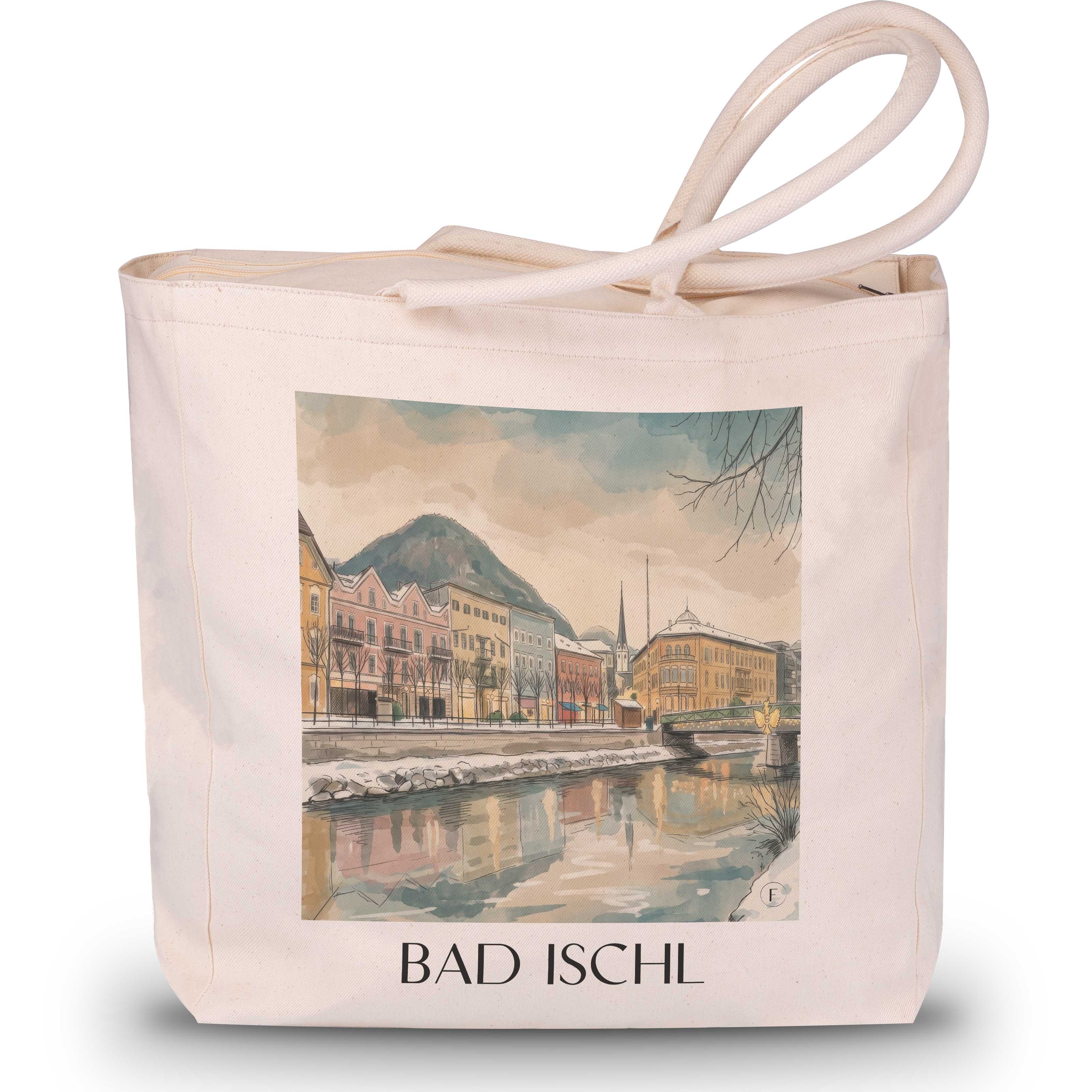 Bad Ischl Shopping Tasche - Österreich - Österreich und Österreich Tote Bag - Einkaufstasche im Aquarell Stil - favplace