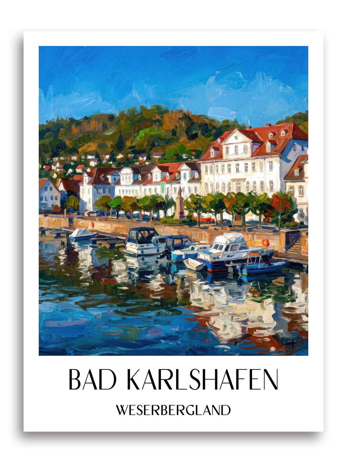 bad-karlshafen-weserbergland-deutschland-poster-oil-painting-oelgemaelde