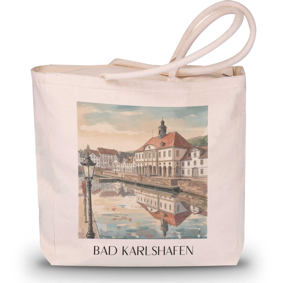 bad-karlshafen-hessen-deutschland-einkaufstasche-aquarell