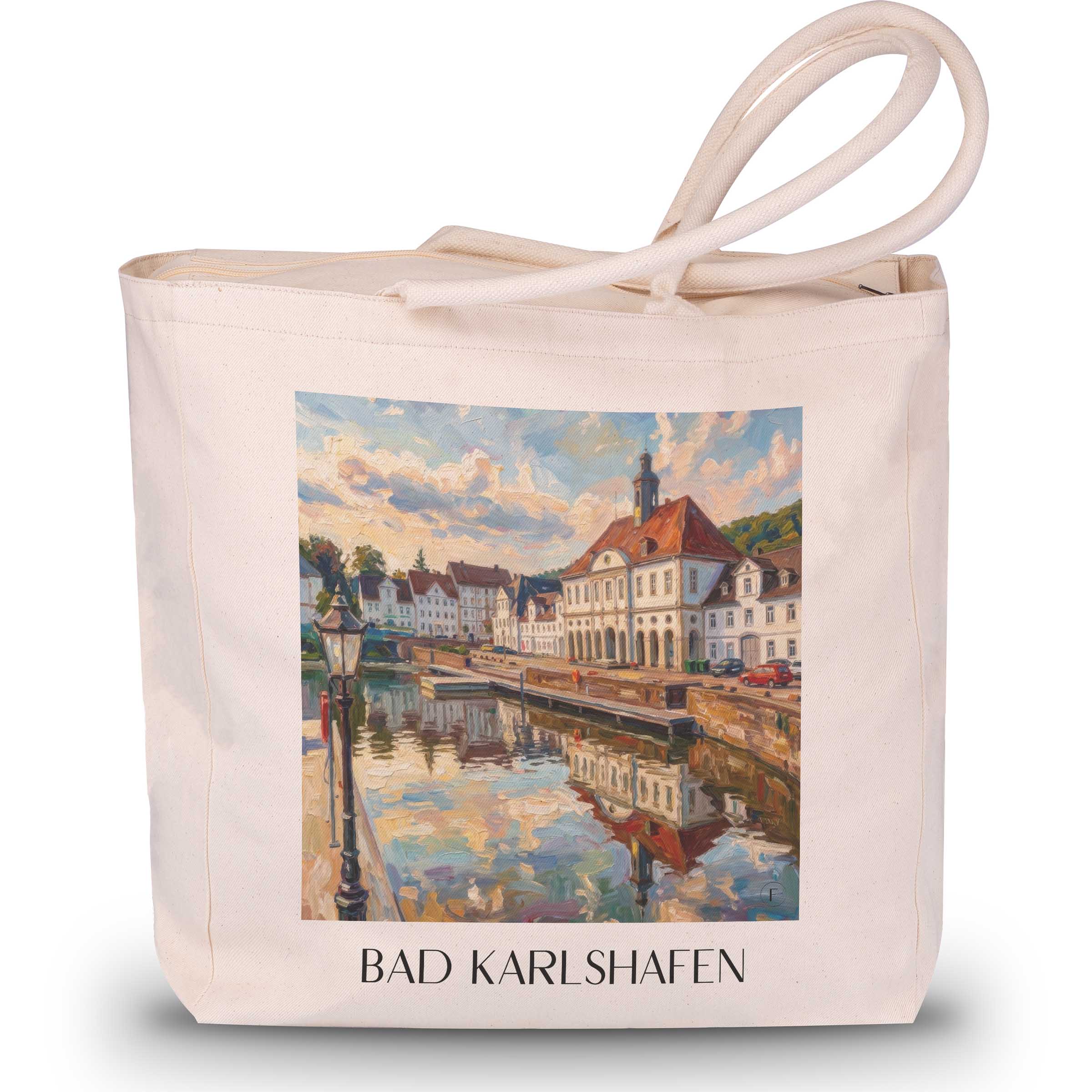 bad-karlshafen-hessen-deutschland-einkaufstasche-oil-painting-oelgemaelde