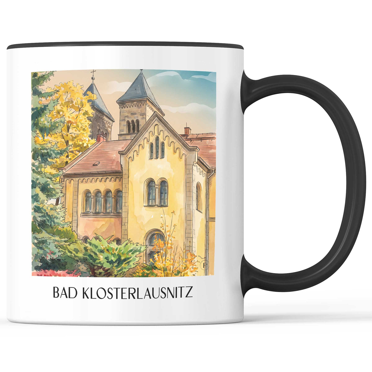 bad-klosterlausnitz-thüringen-deutschland-kaffeebecher-aquarell
