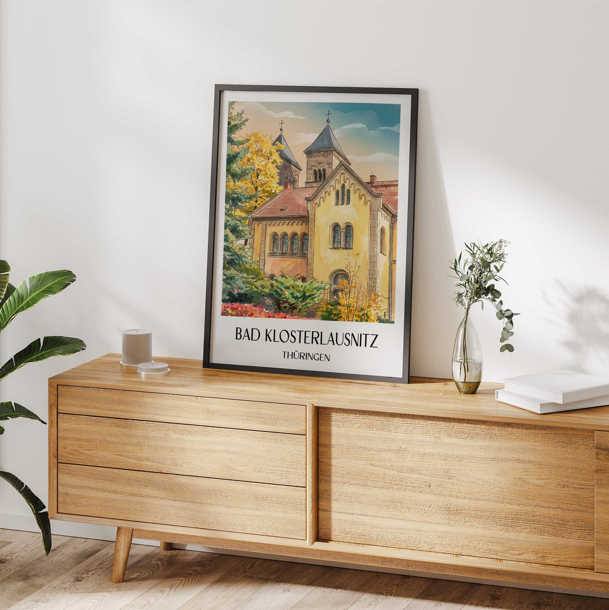 bad-klosterlausnitz-thüringen-deutschland-poster-aquarell