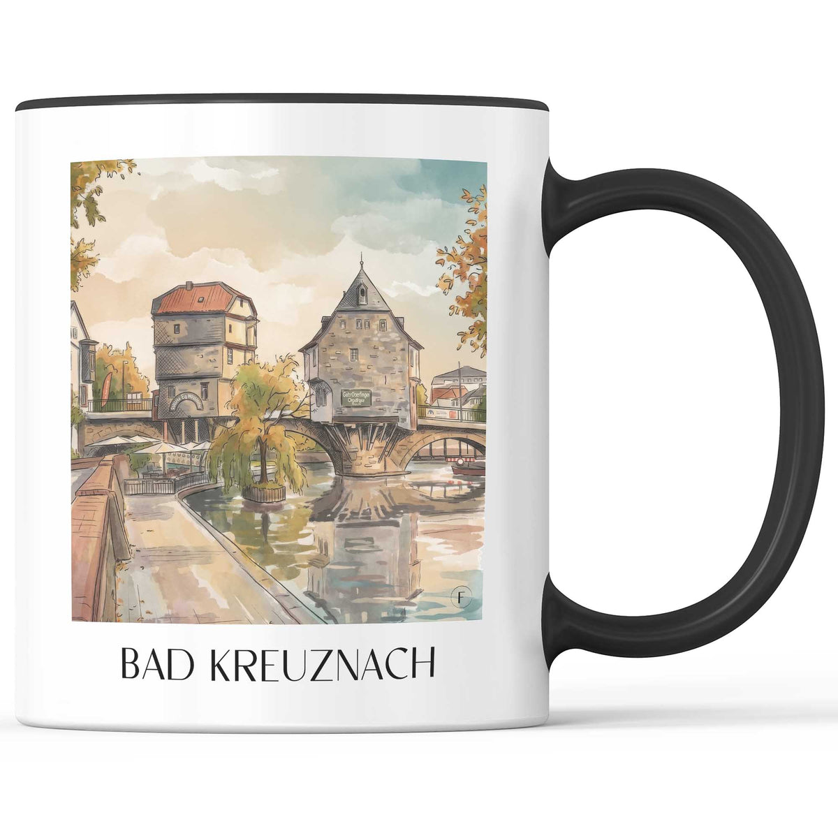 bad-kreuznach-rheinland-pfalz-deutschland-kaffeebecher-aquarell