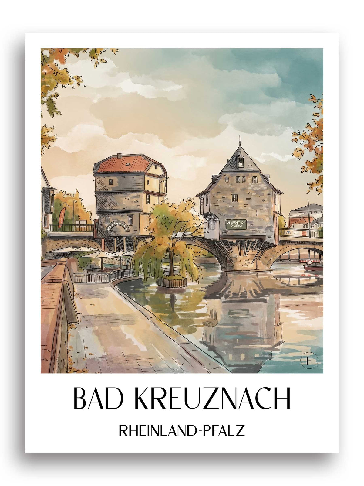 bad-kreuznach-rheinland-pfalz-deutschland-poster-aquarell