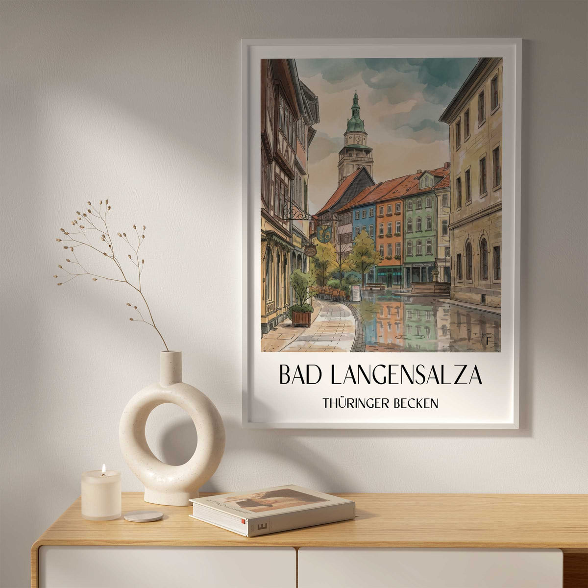 bad-langensalza-thüringer-becken-deutschland-poster-aquarell