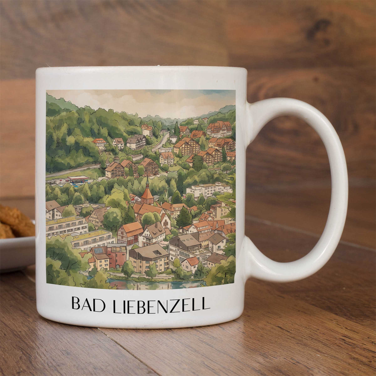 bad-liebenzell-nordschwarzwald-deutschland-kaffeebecher-aquarell