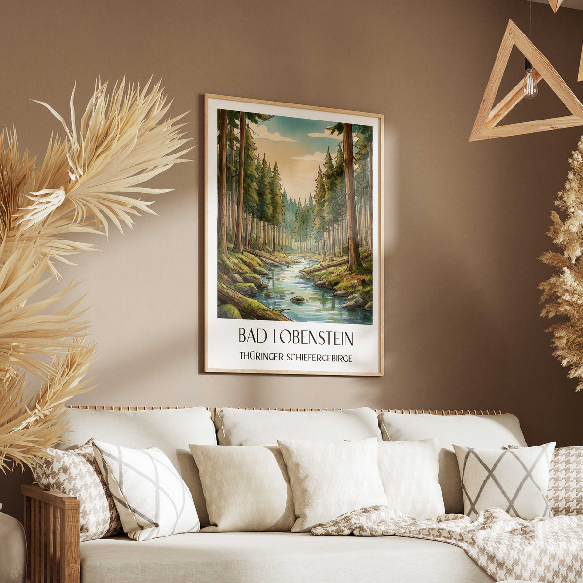 bad-lobenstein-thüringer-schiefergebirge-deutschland-poster-aquarell