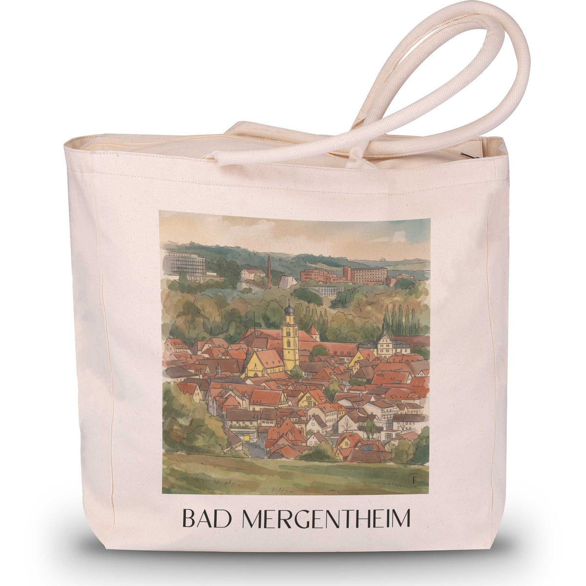 bad-mergentheim-taubertal-deutschland-einkaufstasche-aquarell