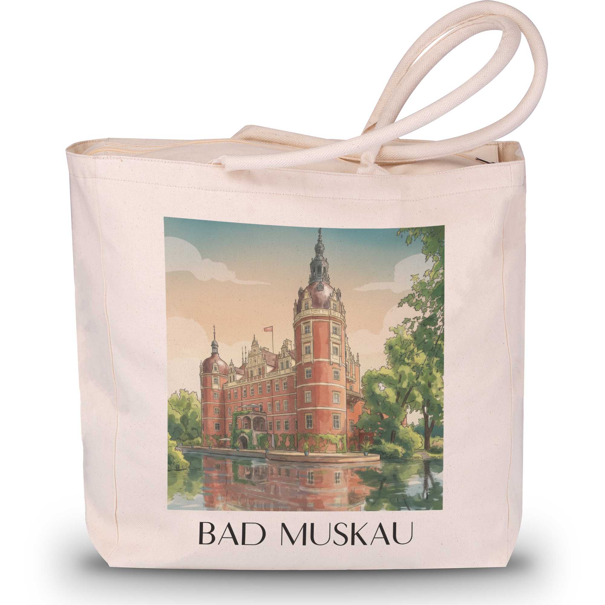 bad-muskau-oberlausitz-deutschland-einkaufstasche-aquarell