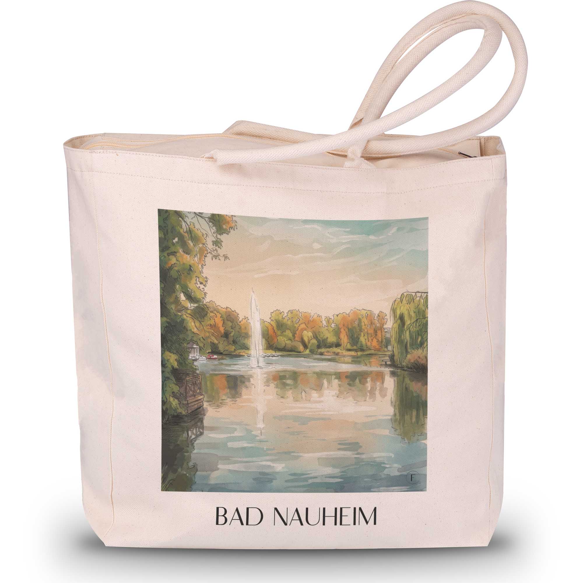 bad-nauheim-wetterau-deutschland-einkaufstasche-aquarell