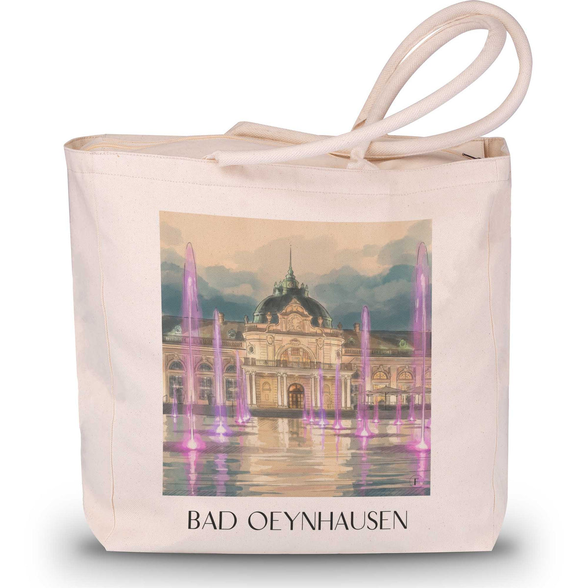 Bad Oeynhausen Shopping Tasche - Ostwestfalen - Deutschland Tote Bag - Einkaufstasche im Aquarell Stil - favplace