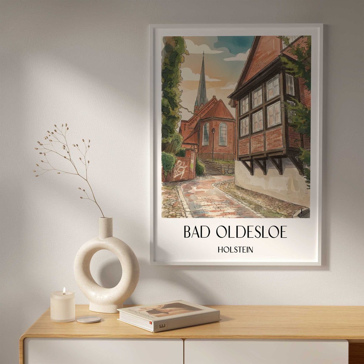 bad-oldesloe-holstein-deutschland-poster-aquarell