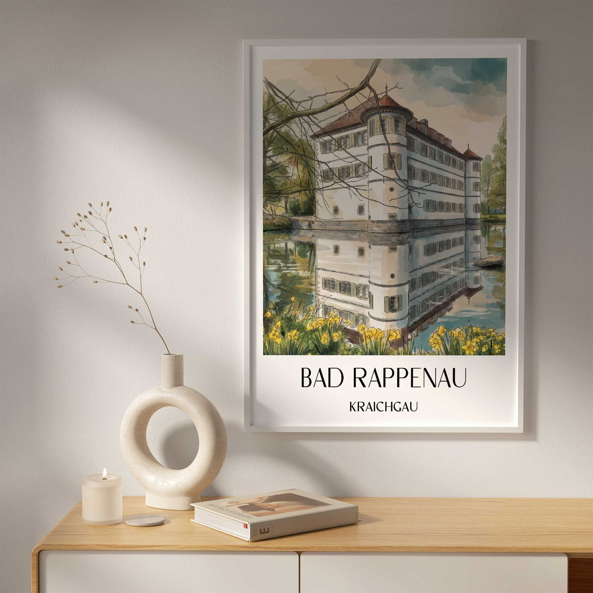bad-rappenau-kraichgau-deutschland-poster-aquarell