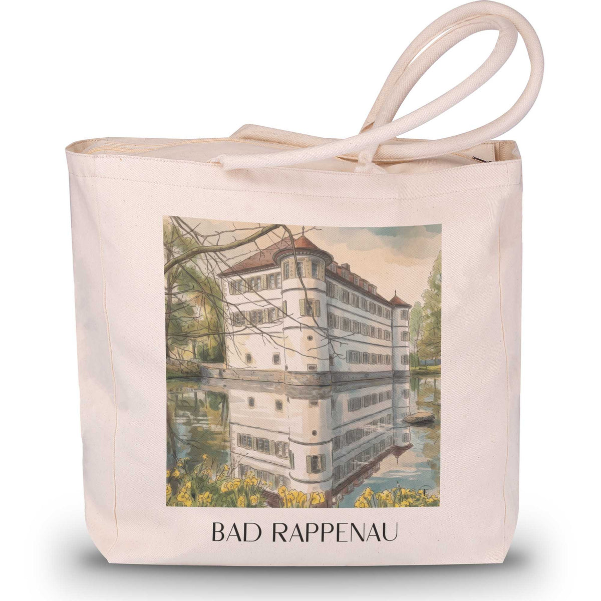 bad-rappenau-kraichgau-deutschland-einkaufstasche-aquarell