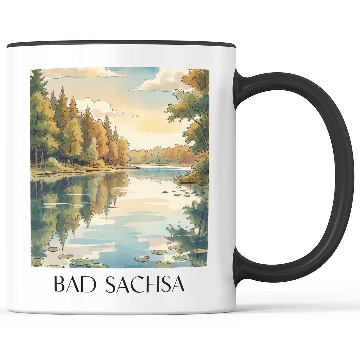 bad-sachsa-südharz-deutschland-kaffeebecher-aquarell