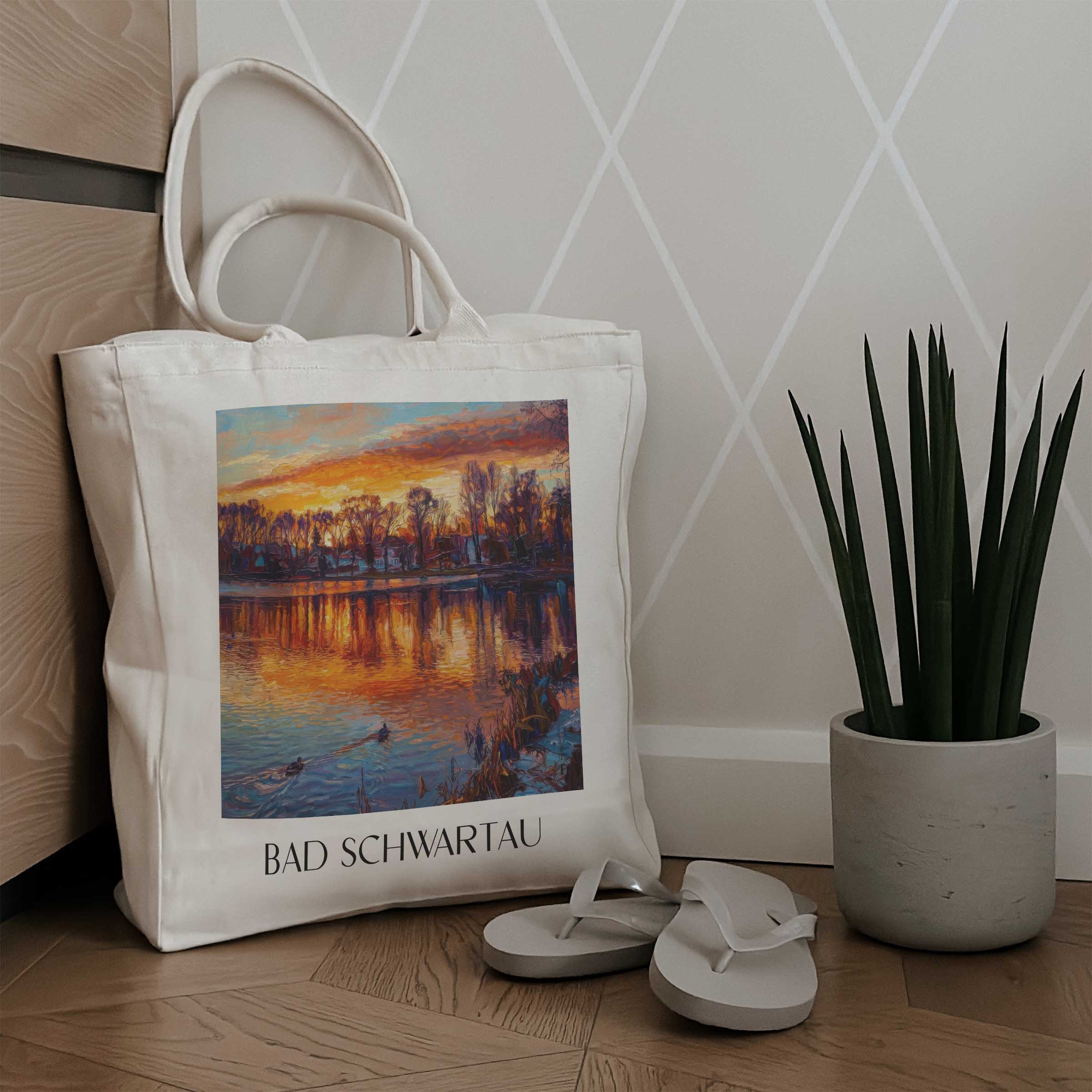 bad-schwartau-ostholstein-deutschland-einkaufstasche-oil-painting-oelgemaelde