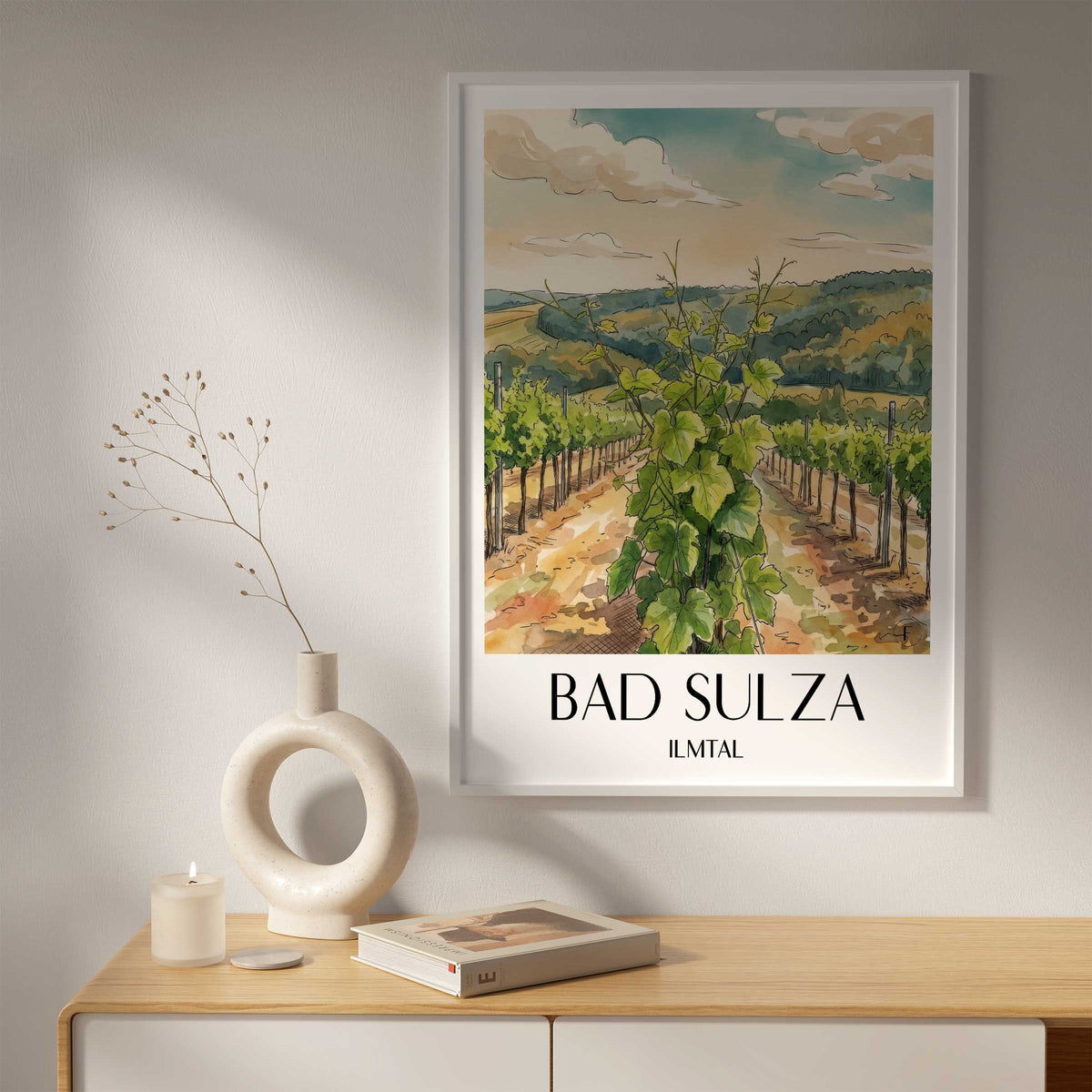 bad-sulza-ilmtal-deutschland-poster-aquarell