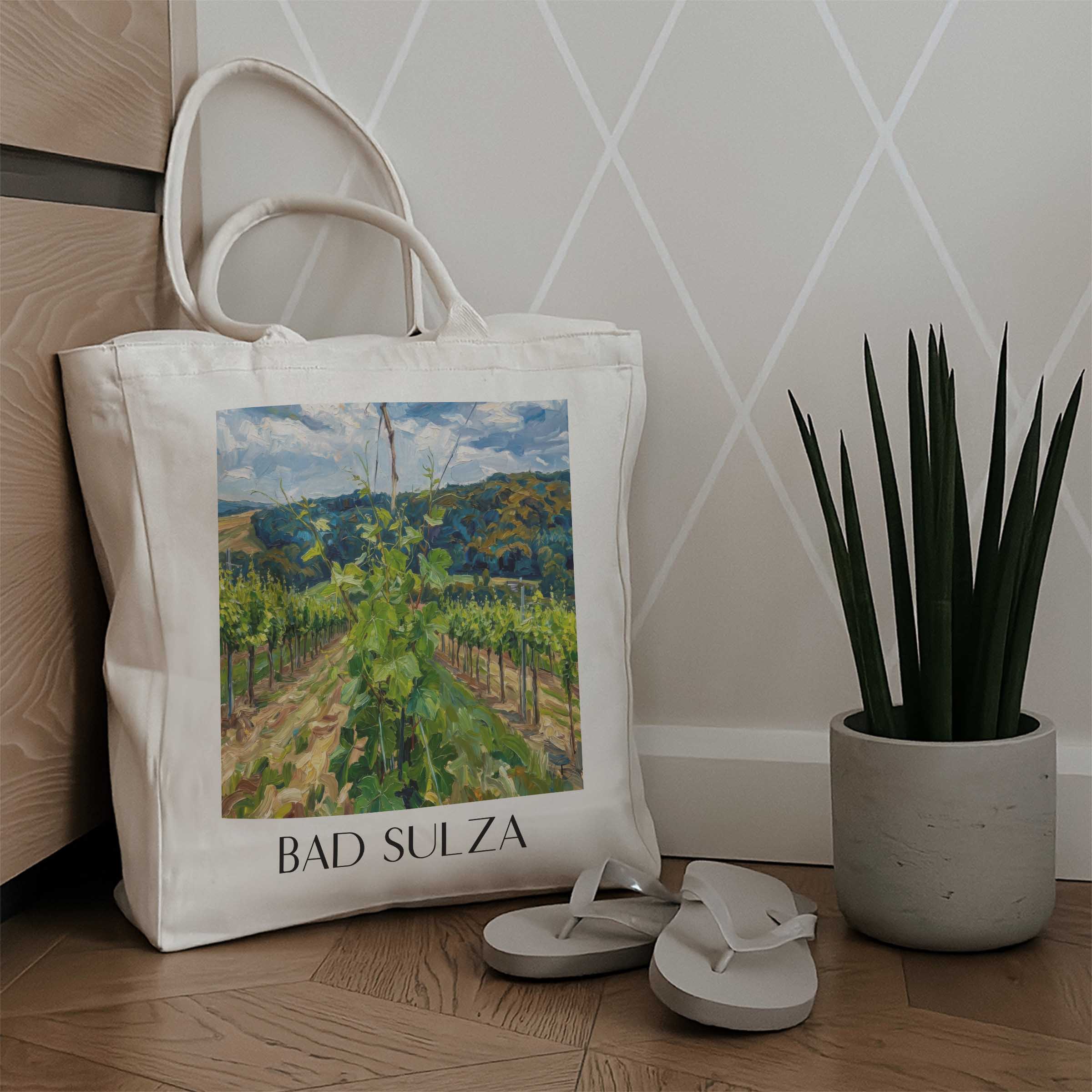 bad-sulza-ilmtal-deutschland-einkaufstasche-oil-painting-oelgemaelde