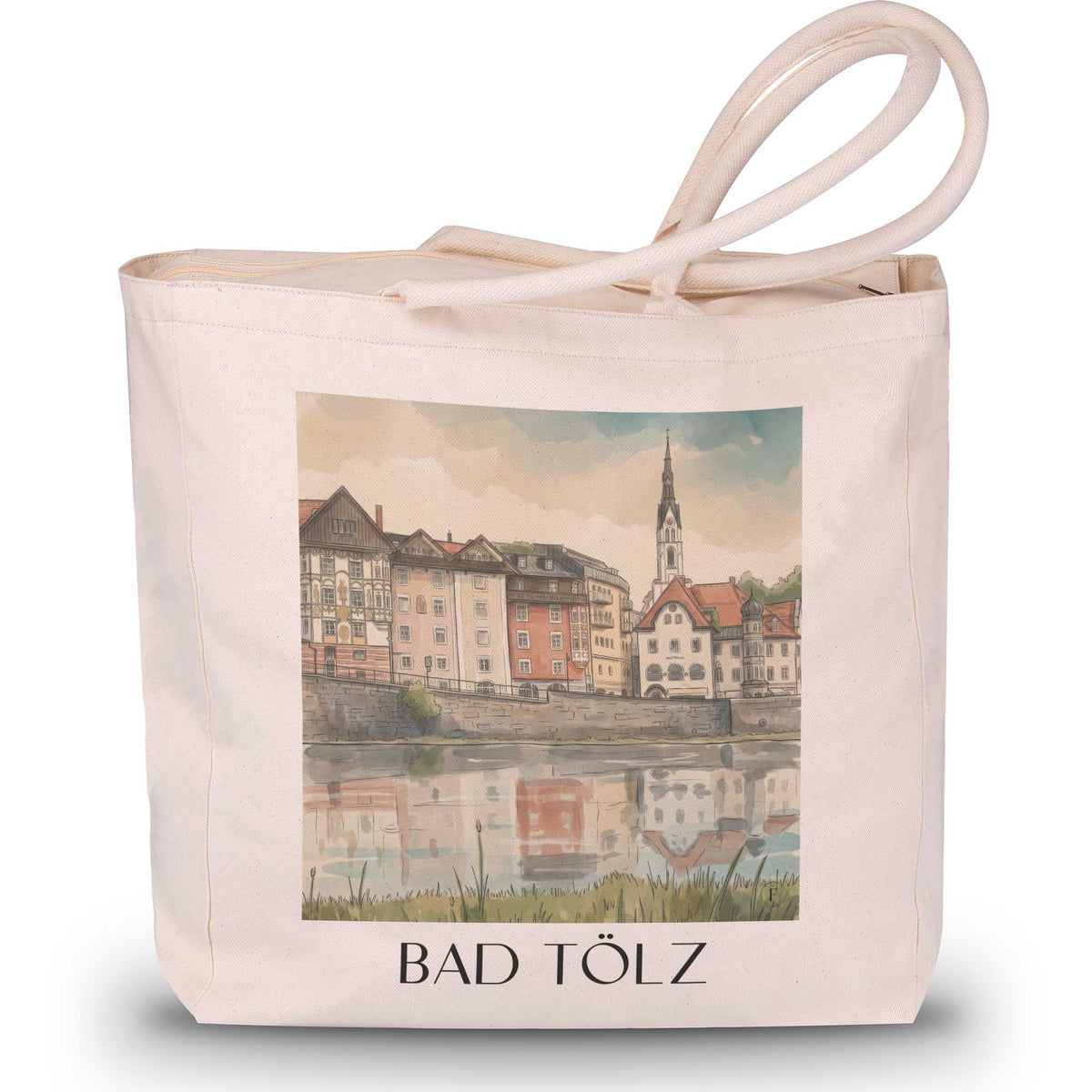 bad-tölz-tölzer-land-deutschland-einkaufstasche-aquarell