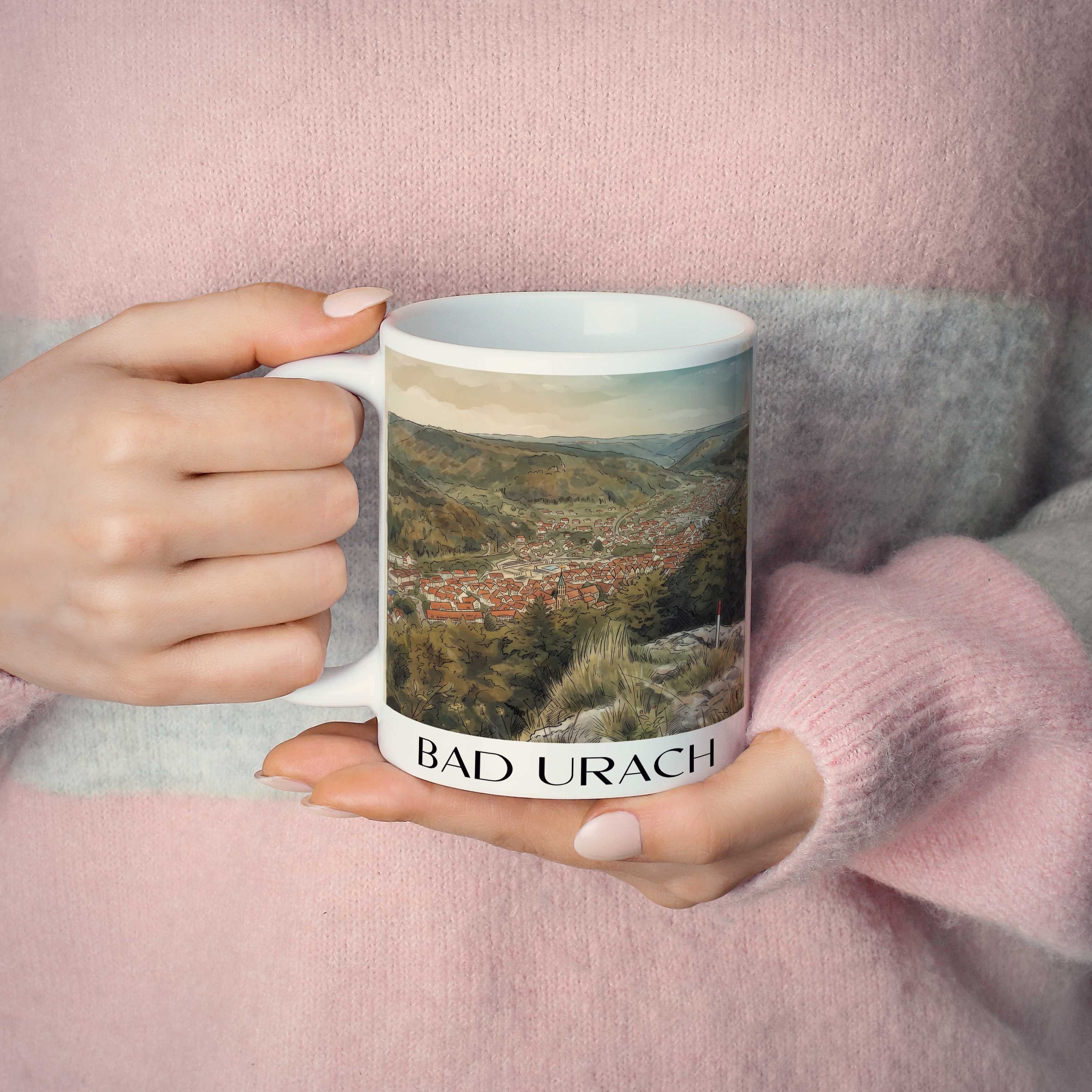 bad-urach-deutschland-kaffeebecher-aquarell