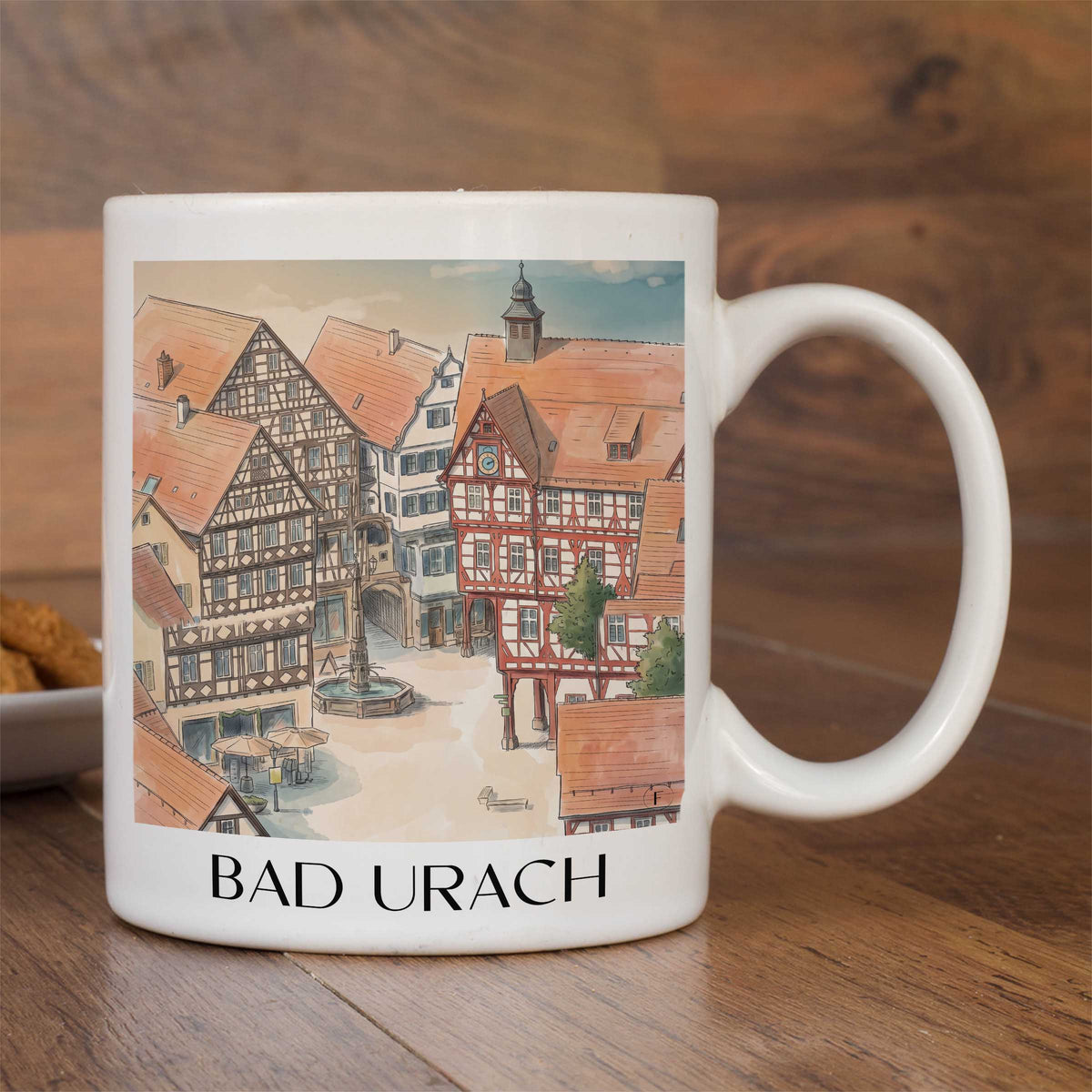 bad-urach-schwäbische-alb-deutschland-kaffeebecher-aquarell