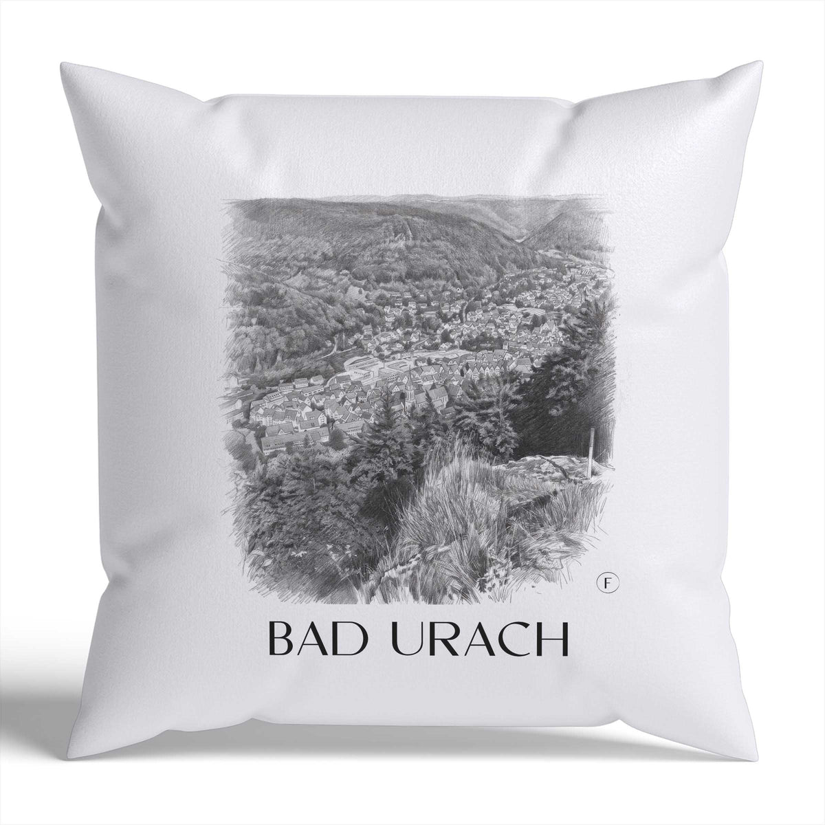 bad-urach-deutschland-deutschland-kissenbezug-bleistift-zeichnung-drawing