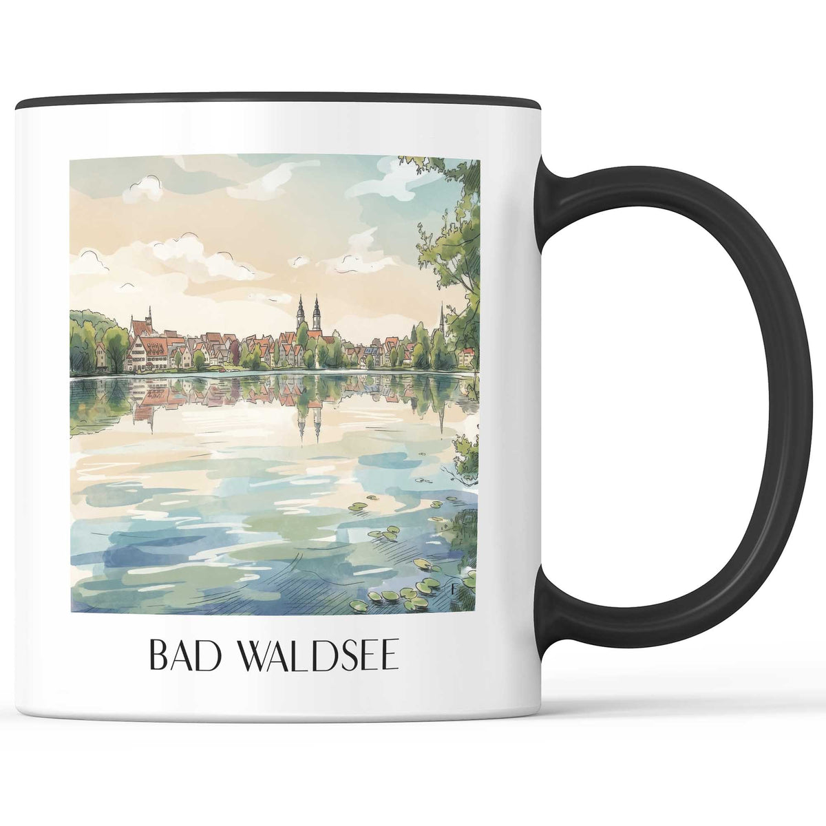 bad-waldsee-oberschwaben-deutschland-kaffeebecher-aquarell