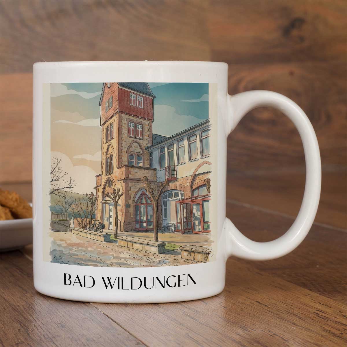 bad-wildungen-hessen-deutschland-kaffeebecher-aquarell