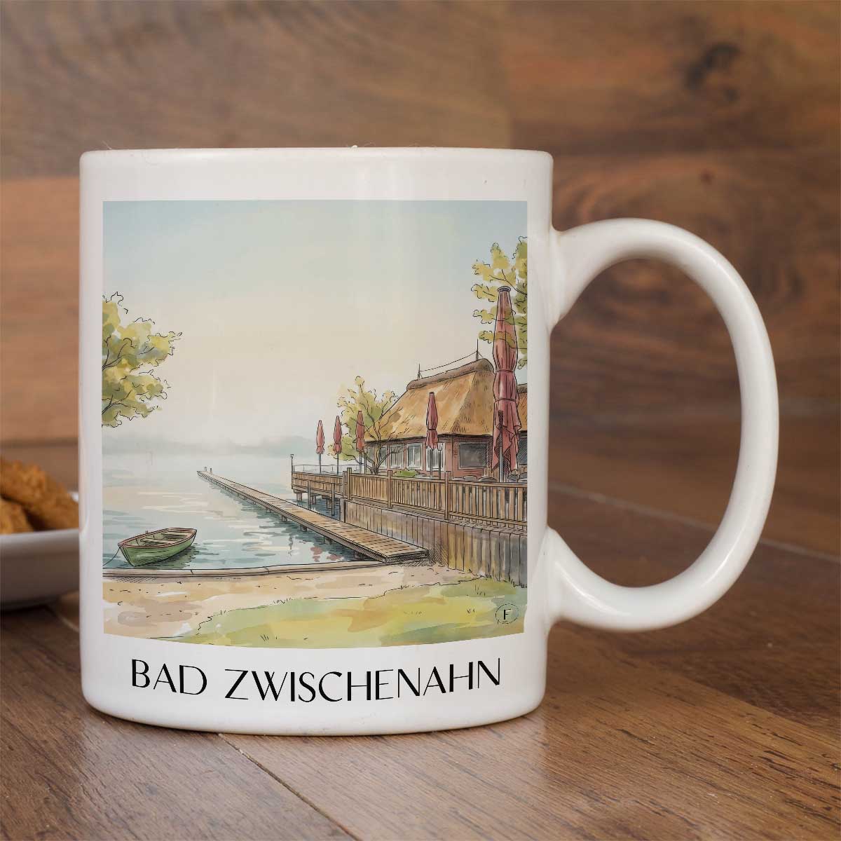 bad-zwischenahn-niedersachsen-deutschland-kaffeebecher-aquarell
