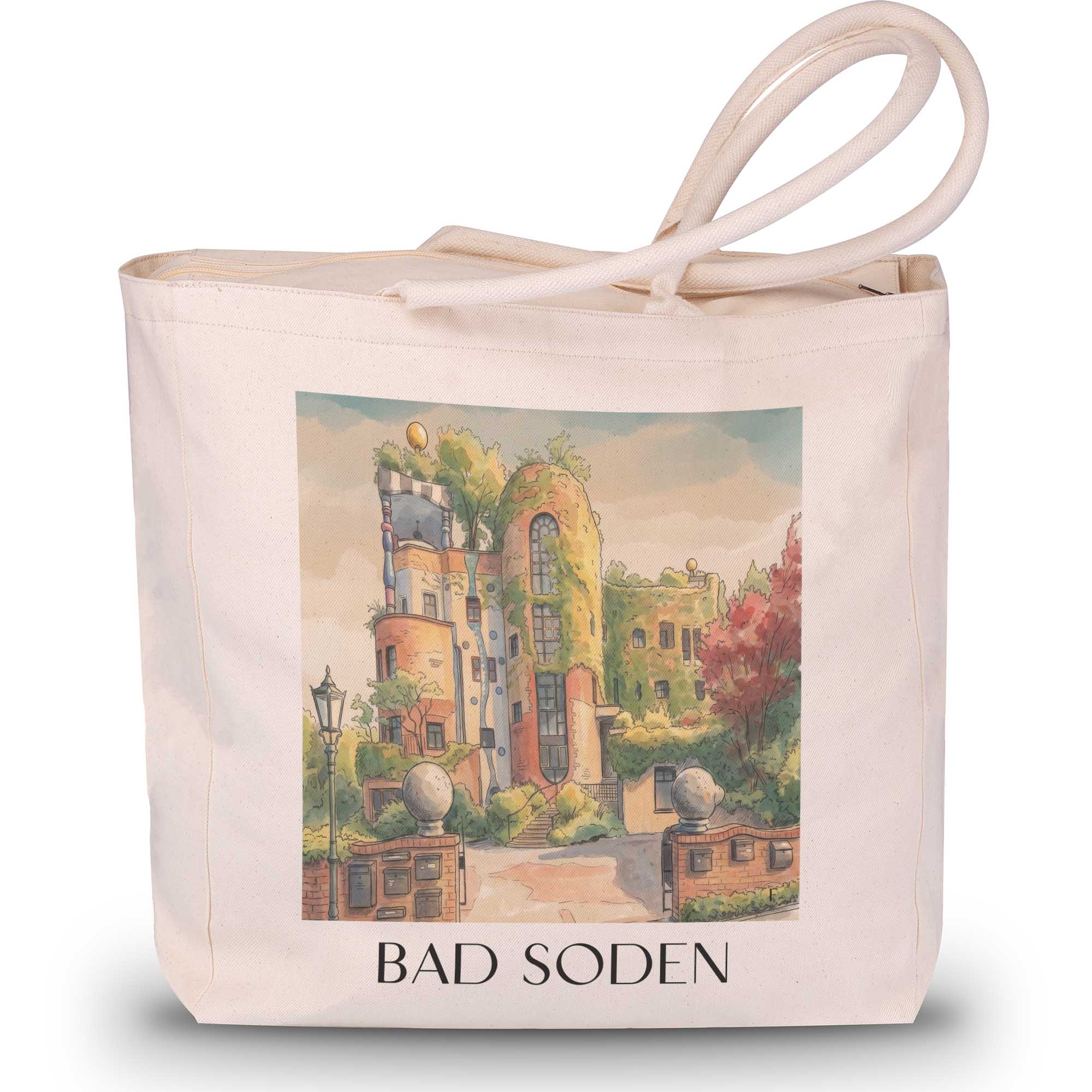 bad-soden-taunus-deutschland-einkaufstasche-aquarell