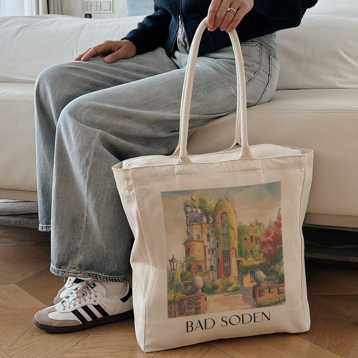 bad-soden-taunus-deutschland-einkaufstasche-aquarell