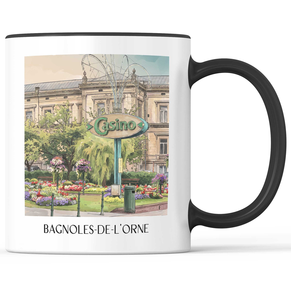 bagnoles-de-l'orne-orne-frankreich-kaffeebecher-aquarell