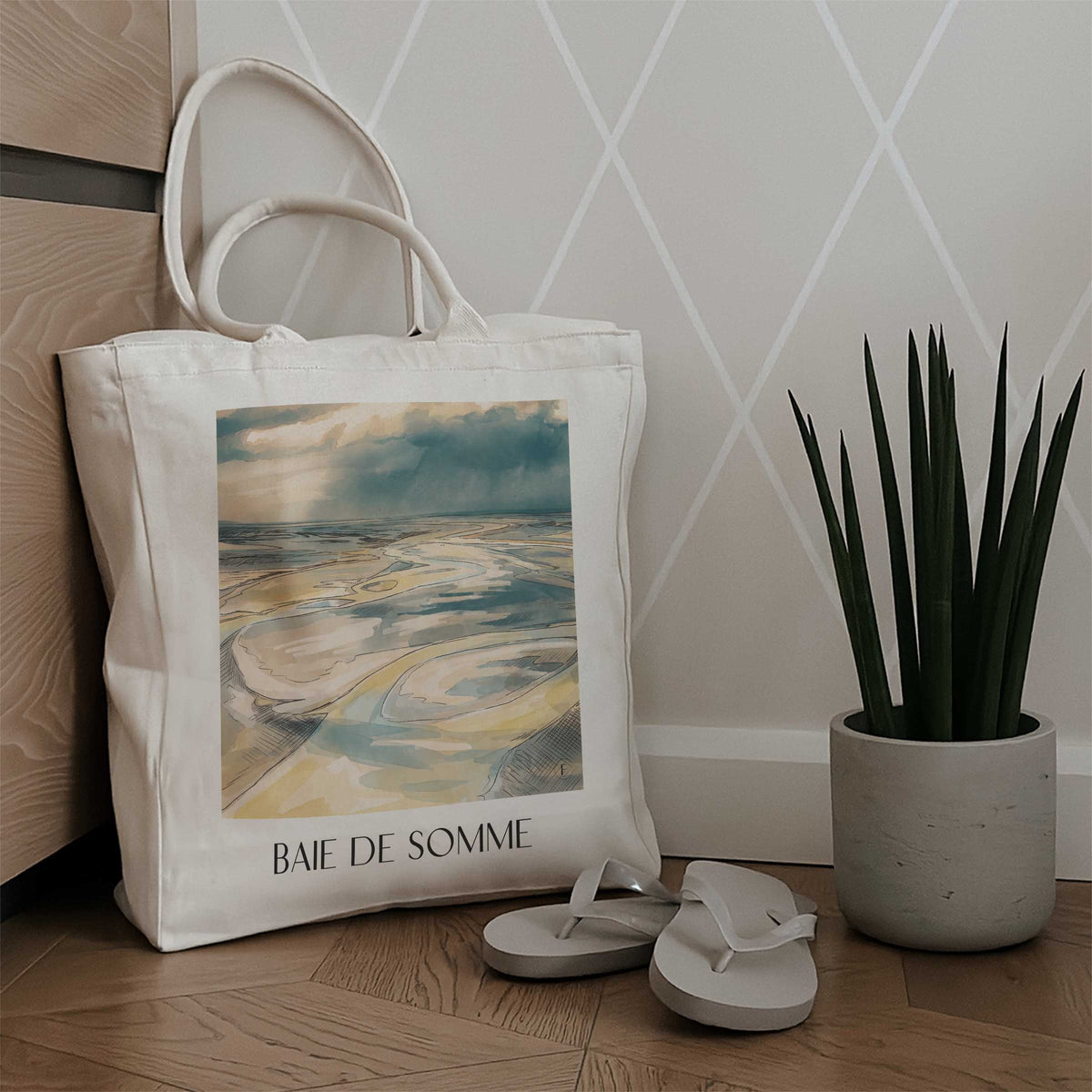 baie-de-somme-frankreich-frankreich-einkaufstasche-aquarell