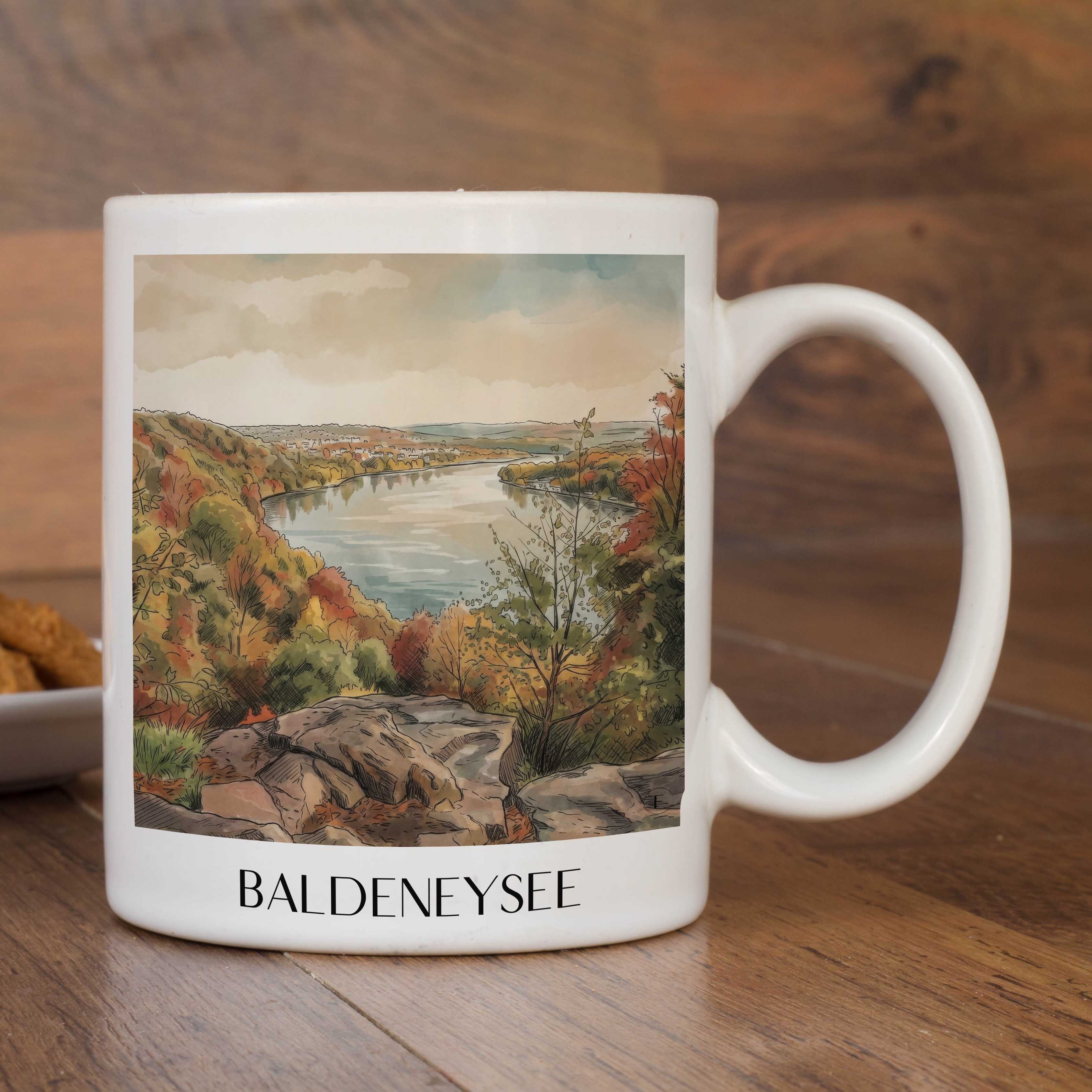 baldeneysee-essen-deutschland-kaffeebecher-aquarell