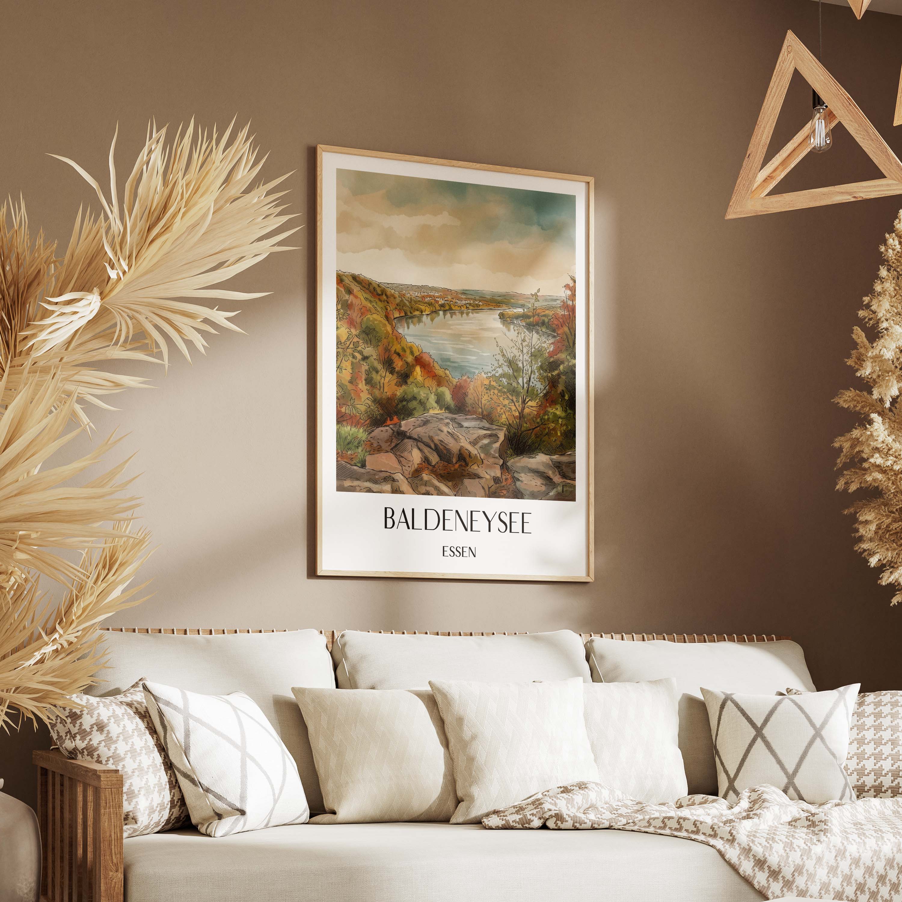 baldeneysee-essen-deutschland-poster-aquarell