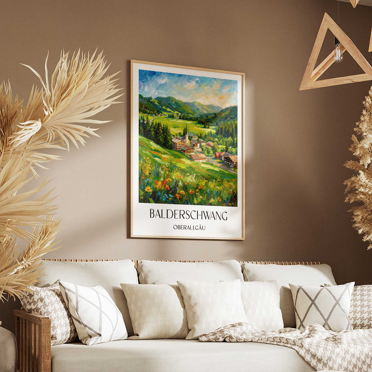 balderschwang-oberallgäu-deutschland-poster-oil-painting-oelgemaelde
