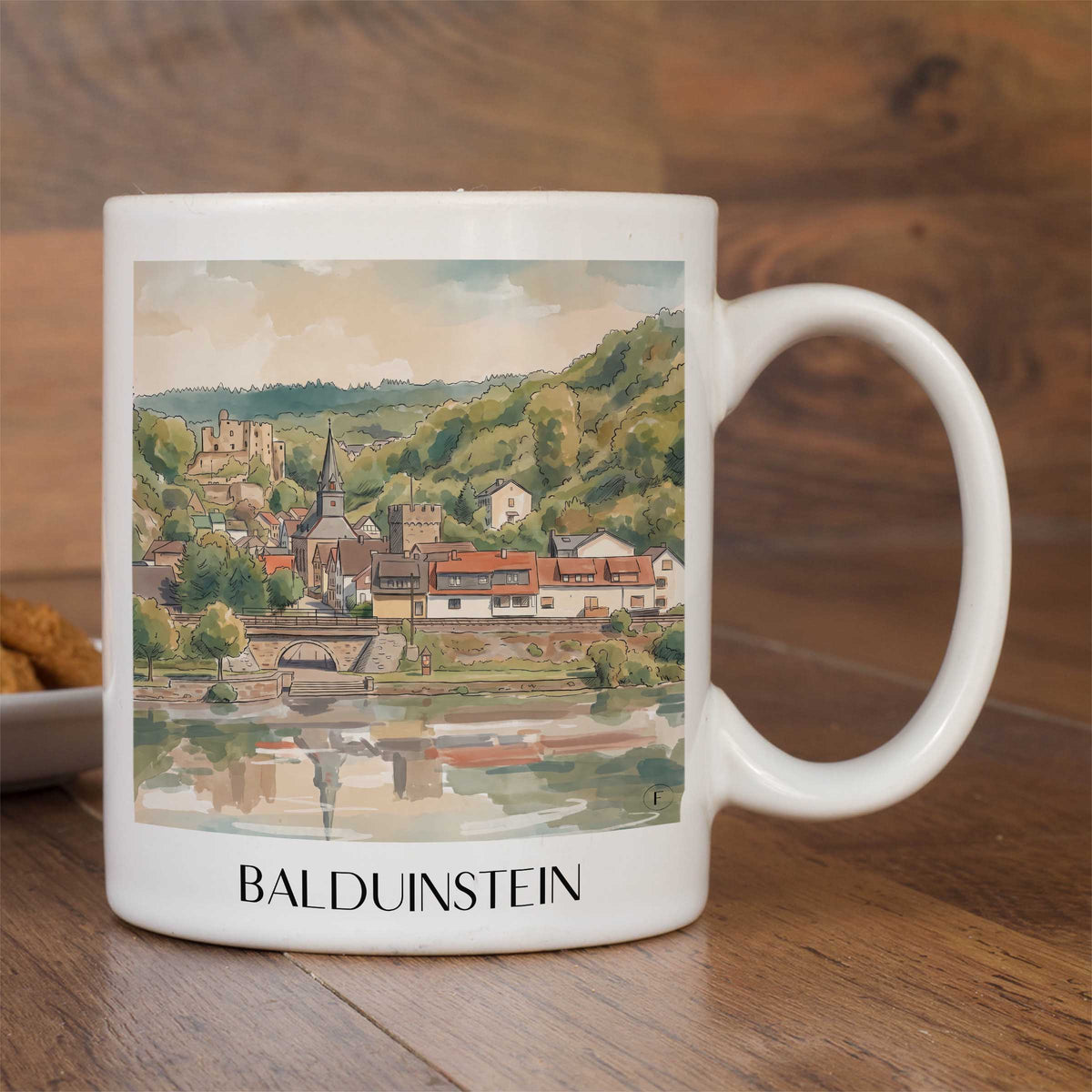 balduinstein-lahntal-deutschland-kaffeebecher-aquarell