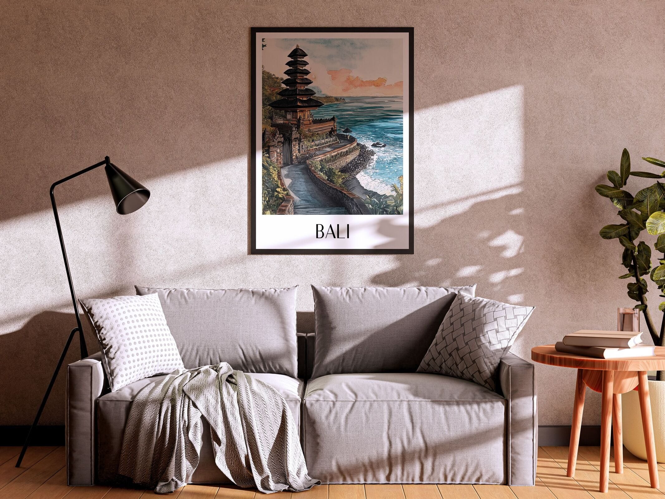 bali-indonesien-poster-aquarell