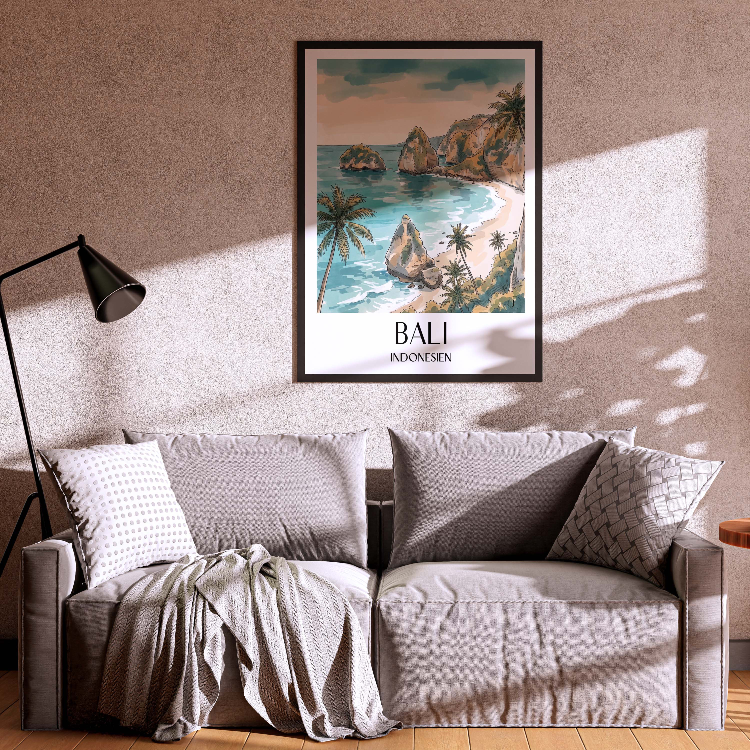 bali-indonesien-poster-aquarell