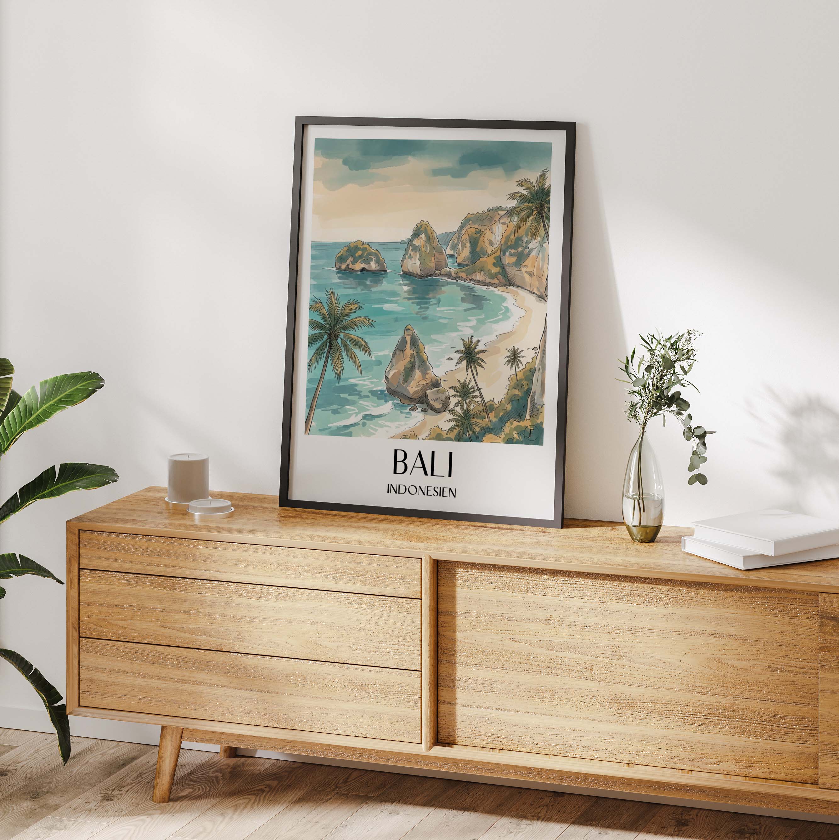 bali-indonesien-poster-aquarell