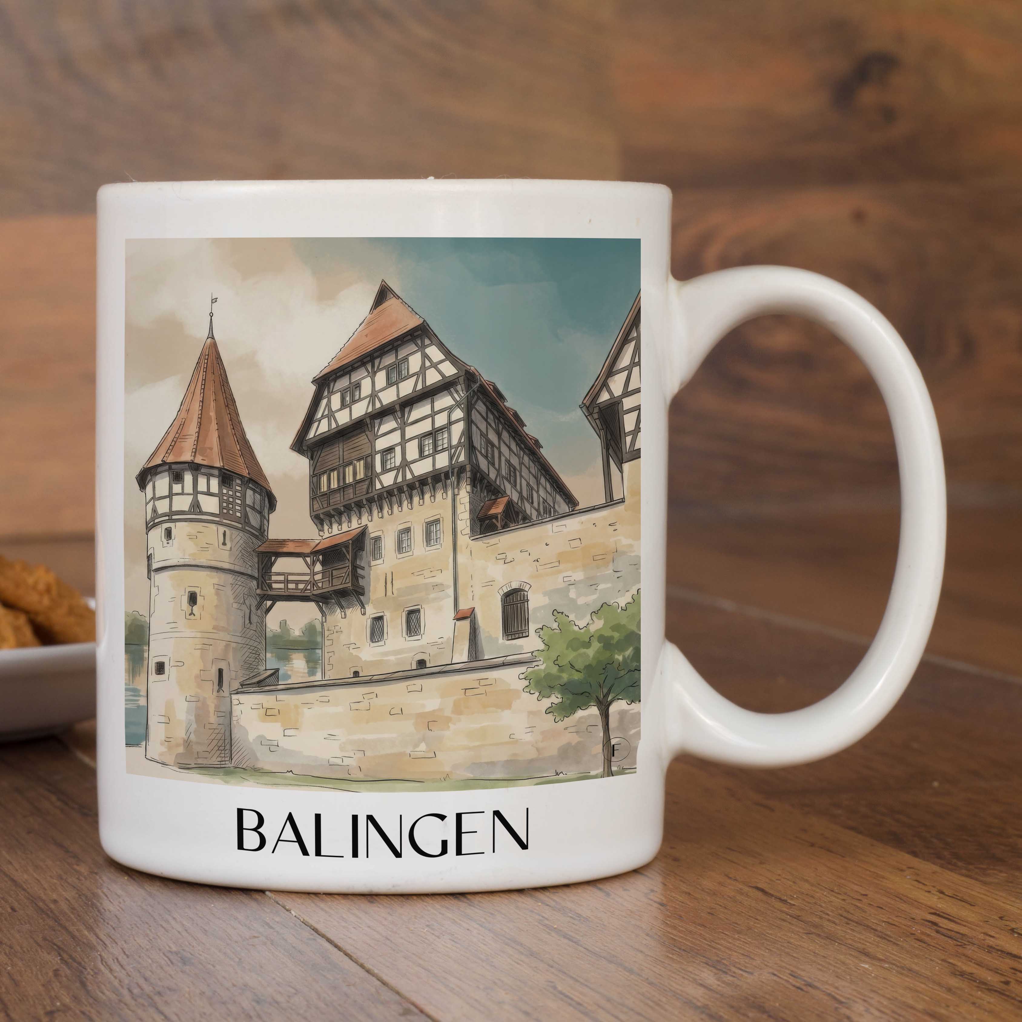 balingen-deutschland-kaffeebecher-aquarell