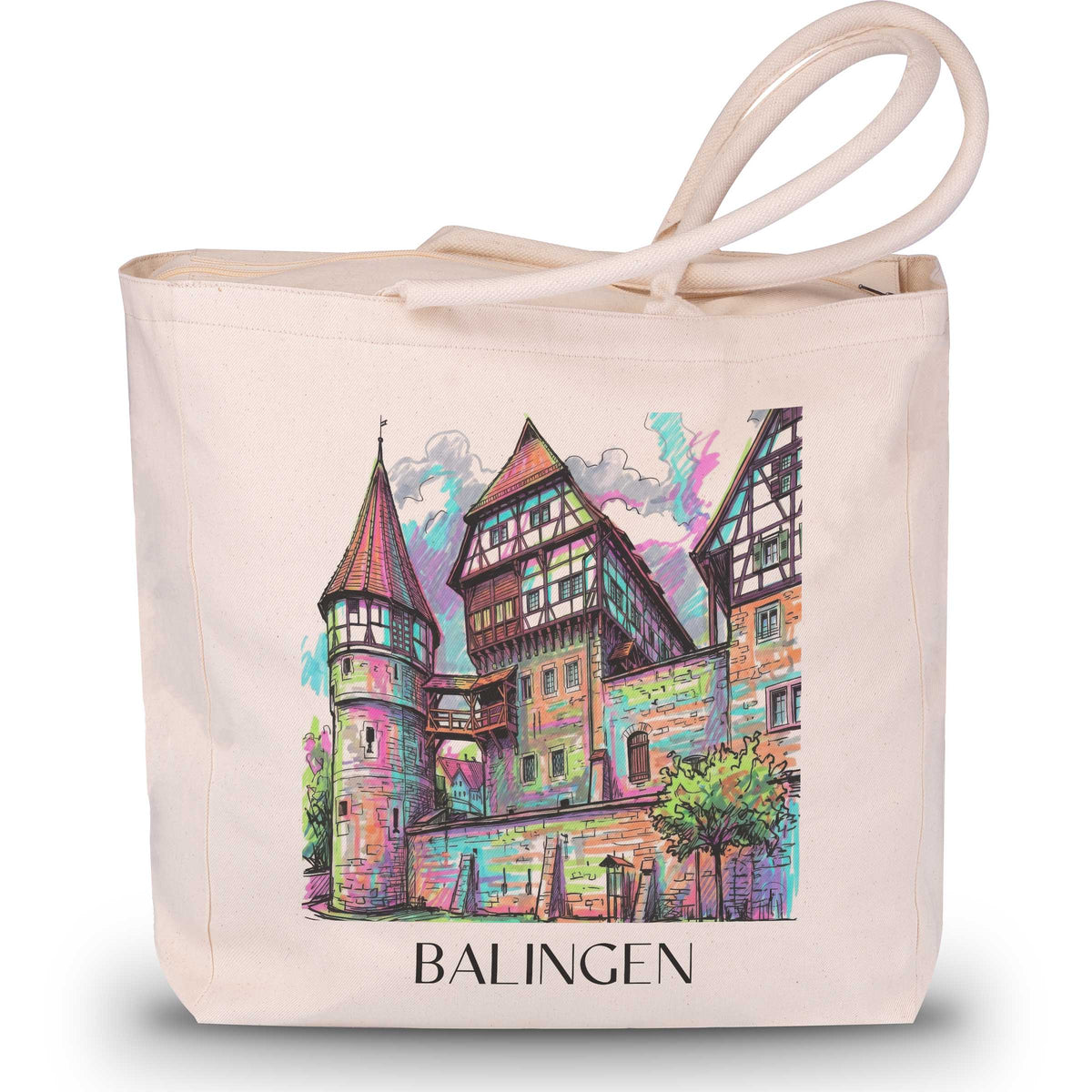 Balingen - Deutschland Tote Bag - Einkaufstasche im Tag Graffiti Stil - favplace