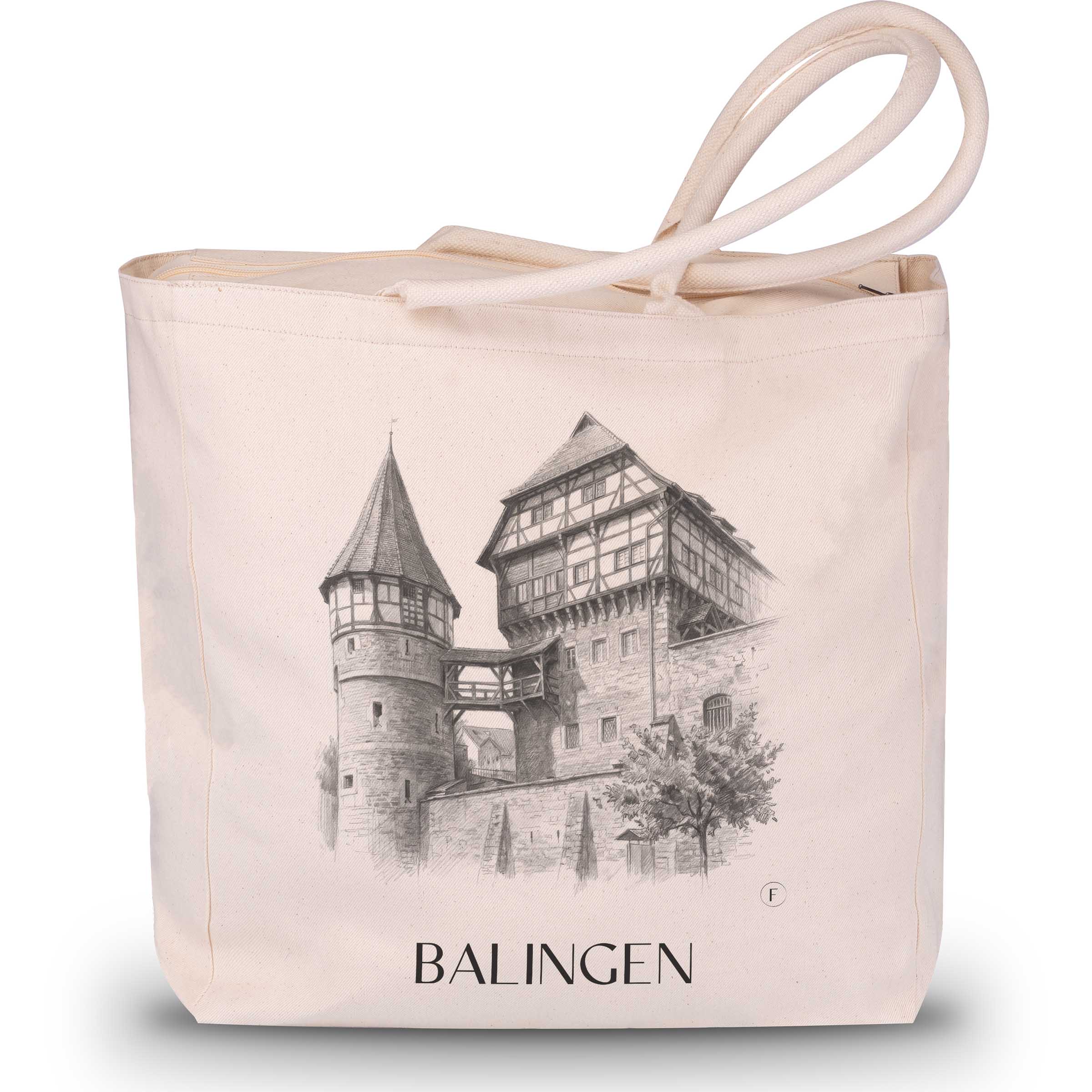 Balingen - Germany Tote Bag - Drawing Style Shopping Bag