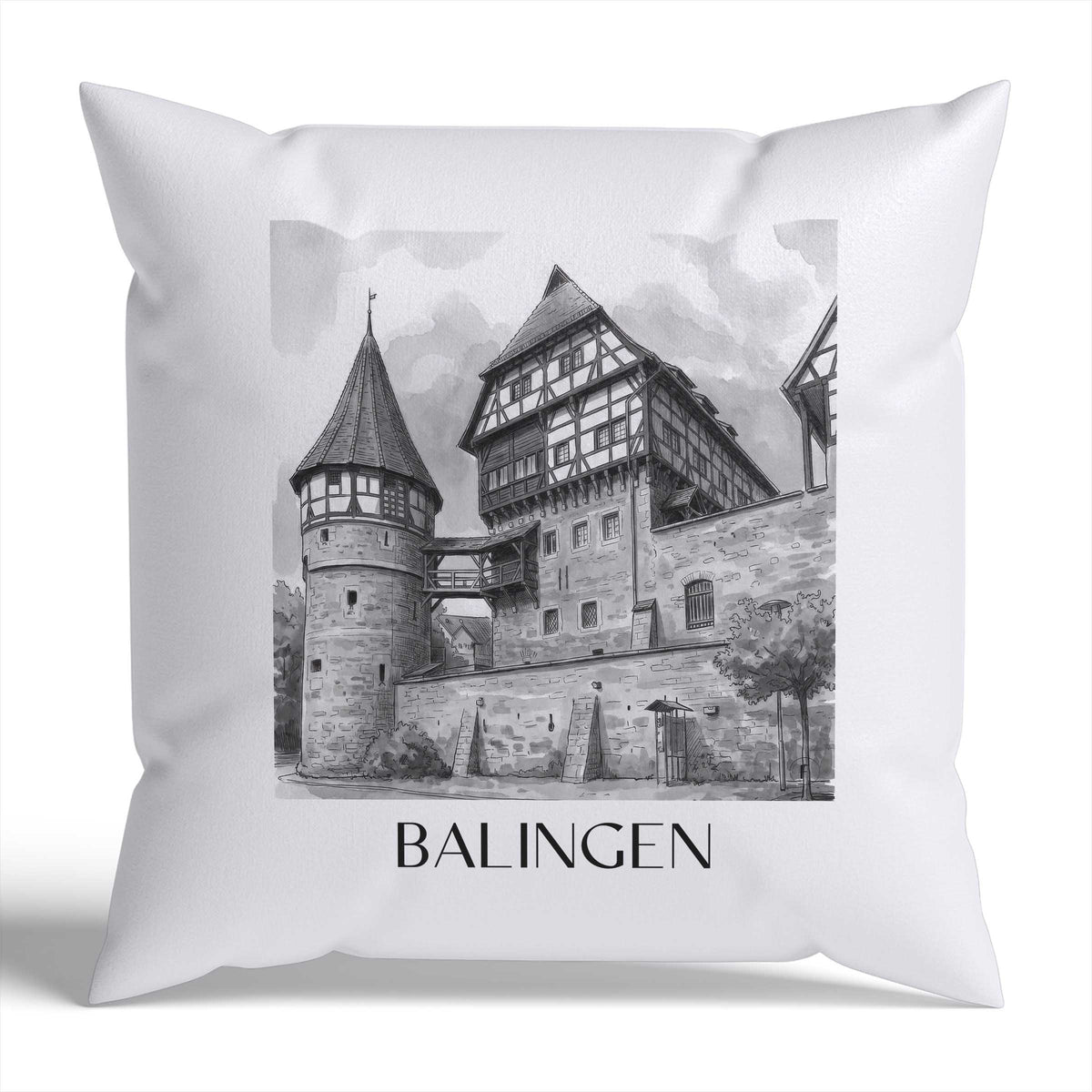 balingen-deutschland-deutschland-kissenbezug-aquarell-schwarz-weiss