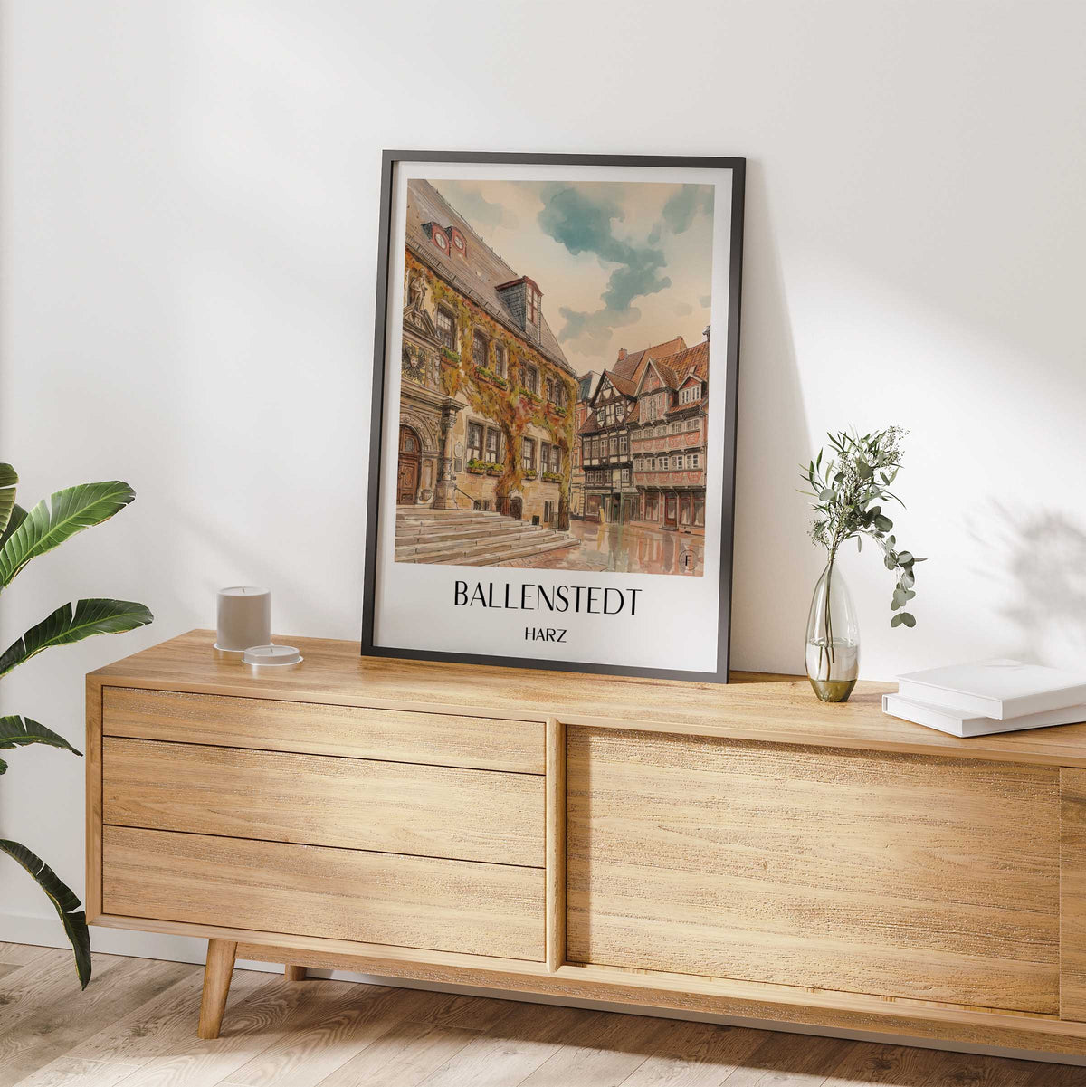 ballenstedt-harz-deutschland-poster-aquarell