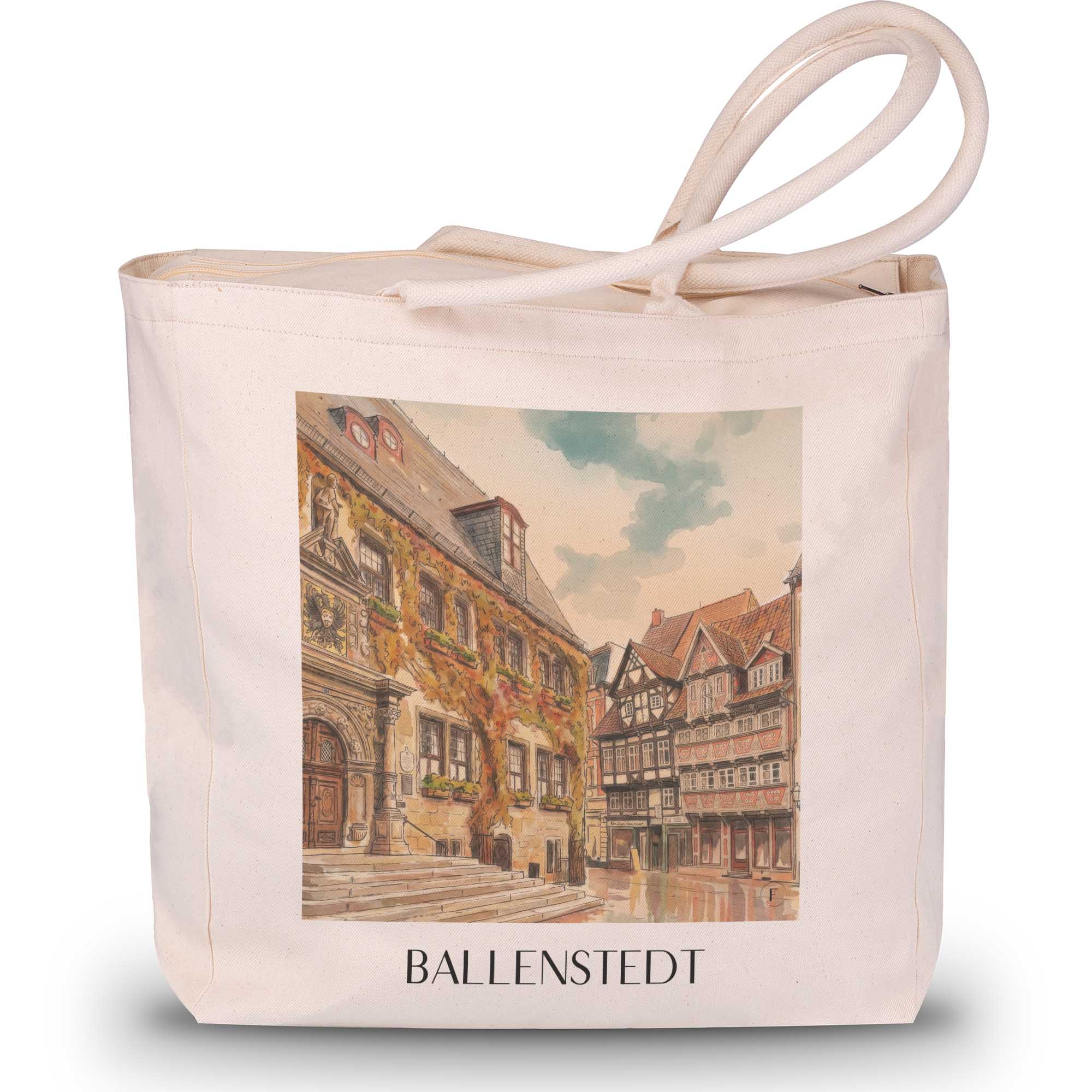 ballenstedt-harz-deutschland-einkaufstasche-aquarell