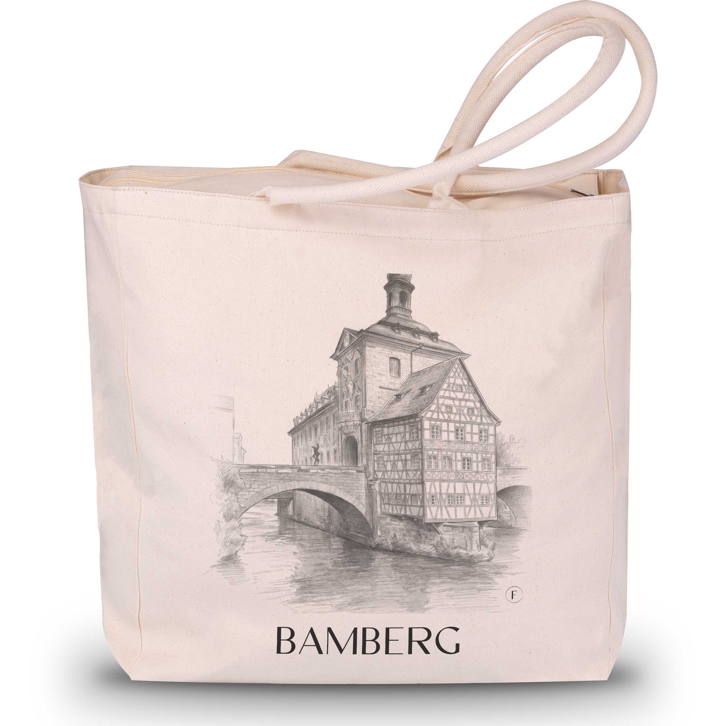 bamberg-deutschland-einkaufstasche-bleistift-zeichnung-drawing